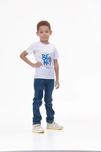 Детская футболка для мальчиков Rumino Jeans BOYFK44WHTWB034, Белый, фото № 15