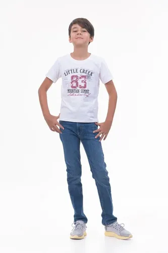 Детская футболка для мальчиков Rumino Jeans BOYFK51WHTWLS012, Белый, фото № 24