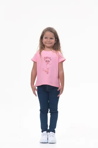 Детская футболка для девочек Rumino Jeans GRLFK1PWG028, Розовый, фото № 13