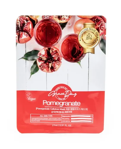 Маска для лица тканевая Grace Day Pomegranate Cellulose, 27мл