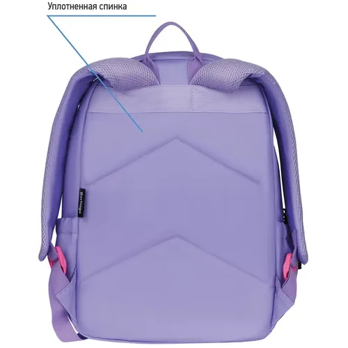 Рюкзак Berlingo Light Squares уплотненная спинка, Фиолетовый, купить недорого