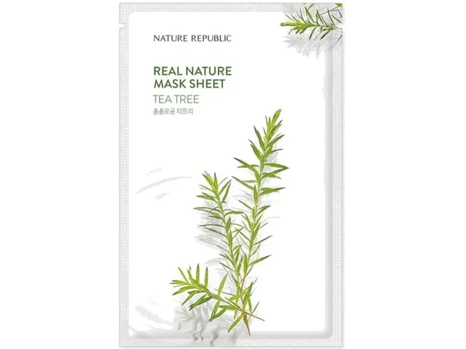 Тканевая маска Nature Republic Real Nature Tea tree, 23 мл