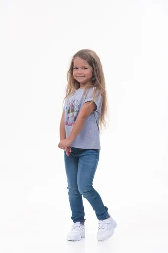 Детская футболка для девочек Rumino Jeans GRLFK4GR001, Серый