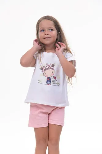 Детская футболка для девочек Rumino Jeans GRLFK42WHTWG051, Белый, фото № 18