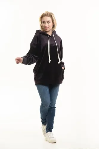 Женская толстовка Rumino Jeans HOODIEWMNPRPLWLR002, Фиолетовый, O'zbekistonda