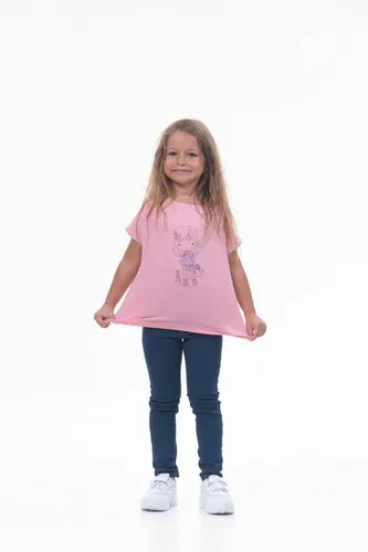 Детская футболка для девочек Rumino Jeans GRLFK38PWG024, Розовый, в Узбекистане
