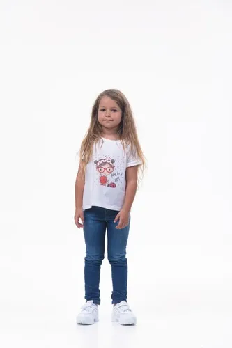 Детская футболка для девочек Rumino Jeans GRLFK41WHTWG018, Белый