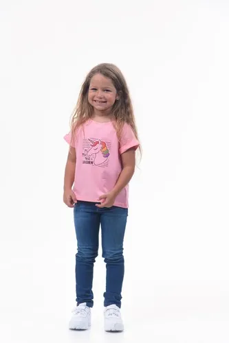 Детская футболка для девочек Rumino Jeans GRLFK1PWUC021, Розовый