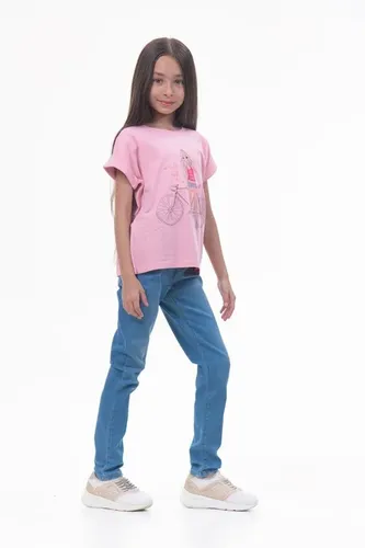 Детская футболка для девочек Rumino Jeans GRLFK34PWG029, Розовый, фото № 16