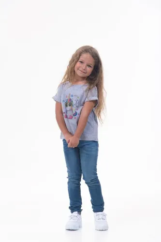 Детская футболка для девочек Rumino Jeans GRLFK4GR001, Серый, фото