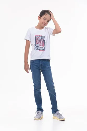 Детская футболка для мальчиков Rumino Jeans BOYFK51WHTWSS013, Белый, фото № 23