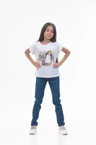 Детская футболка для девочек Rumino Jeans GRLFK47WHTWG049, Белый, купить недорого