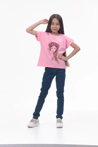 Детская футболка для девочек Rumino Jeans GRLFK13PWG038, Розовый