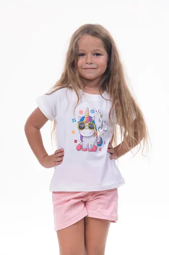 Детская футболка для девочек Rumino Jeans GRLFK7WHTWUC055, Белый