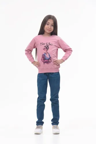 Детская кофта с длинным рукавом для девочек Rumino Jeans GS003PWGS007, Розовый, O'zbekistonda