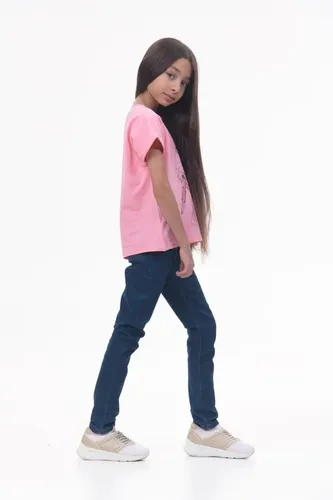Детская футболка для девочек Rumino Jeans GRLFK15PKWG066, Розовый, фото
