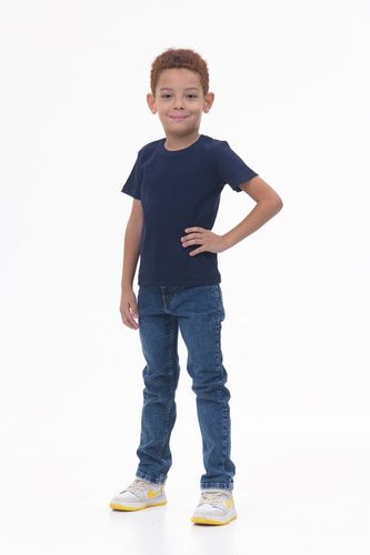 Детская футболка для мальчиков Rumino Jeans BOYDBL040, Темно-синий, купить недорого