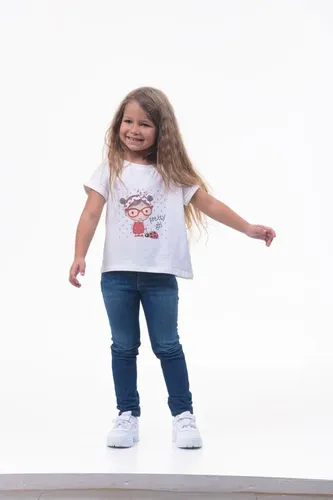Детская футболка для девочек Rumino Jeans GRLFK41WHTWG018, Белый, arzon