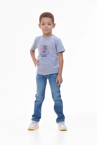 Детская футболка для мальчиков Rumino Jeans BOYFK10GRWB029, Серый, фото № 17