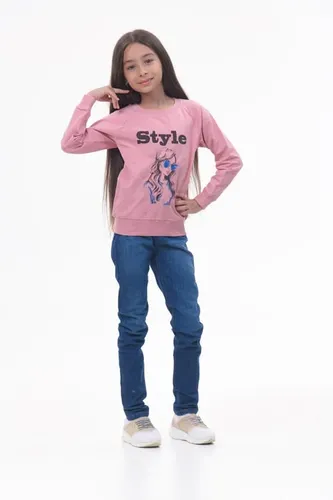 Детская кофта с длинным рукавом для девочек Rumino Jeans GS003PWG011, Розовый, в Узбекистане