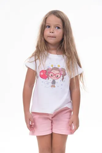 Детская футболка для девочек Rumino Jeans GRLFK41WHTWG062, Белый, фото № 12