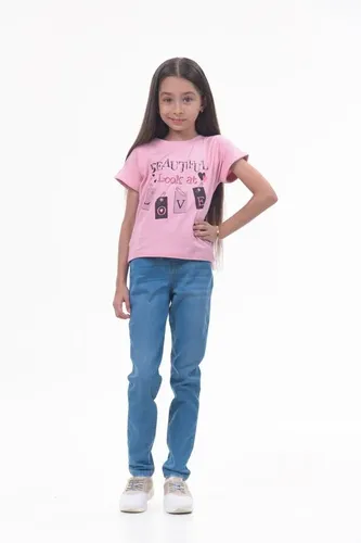 Детская футболка для девочек Rumino Jeans GRLFK34PWLS025, Розовый, купить недорого