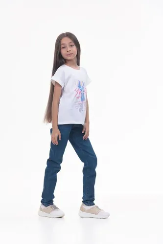 Детская футболка для девочек Rumino Jeans GRLFK47WHTWLS050, Белый, 5000000 UZS