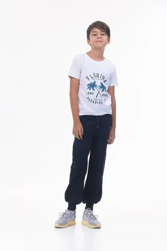 Детская футболка для мальчиков Rumino Jeans BOYFK52WHTWLS024, Белый