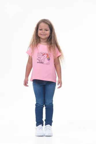 Детская футболка для девочек Rumino Jeans GRLFK1PWUC021, Розовый, фото