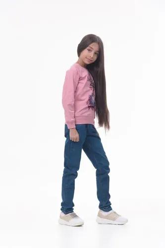 Детская кофта с длинным рукавом для девочек Rumino Jeans GS003PWGS007, Розовый, фото