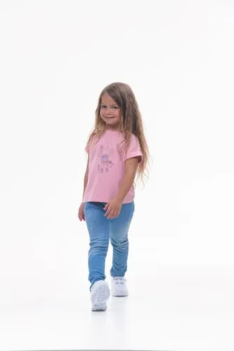 Детская футболка для девочек Rumino Jeans GRLFK38PWG039, Розовый, 5000000 UZS