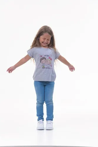 Детская футболка для девочек Rumino Jeans GRLFK4GRWBDG002, Серый, фото
