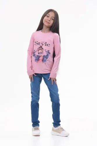 Детская кофта с длинным рукавом для девочек Rumino Jeans GS008PWG003, Розовый, купить недорого
