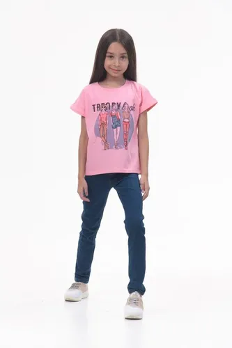 Детская футболка для девочек Rumino Jeans GRLFK13PWGS037, Розовый