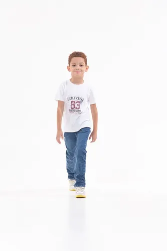 Детская футболка для мальчиков Rumino Jeans BOYFK44WHRWLS039, Белый, фото № 24