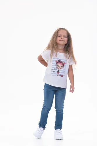 Детская футболка для девочек Rumino Jeans GRLFK41WHTWG070, Белый, купить недорого