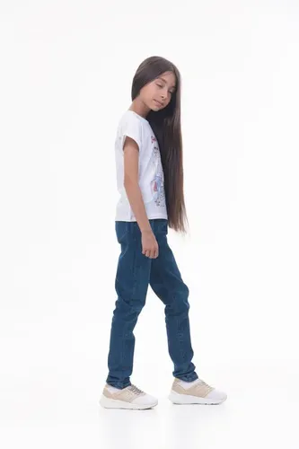 Детская футболка для девочек Rumino Jeans GRLFK23WHTWG061, Белый, фото