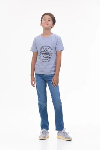 Детская футболка для мальчиков Rumino Jeans BOYFK28GRWLS009, Серый