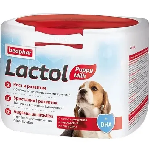 Сухой корм Beaphar Lactol Puppy Milk Молочная смесь для щенков банка, 250 гр