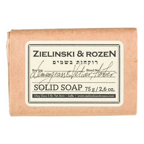 Твердое мыло Zielinski & Rozen Solid soap Lemongrass Vetiver Amber, 75 гр