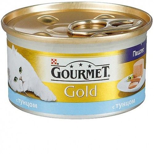 Влажный корм для кошек Gourmet Gold Паштет с тунцом, 85 гр