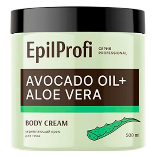 Крем для тела Epil Profi укрепляющий с маслом авокадо и алоэ вера 500 мл