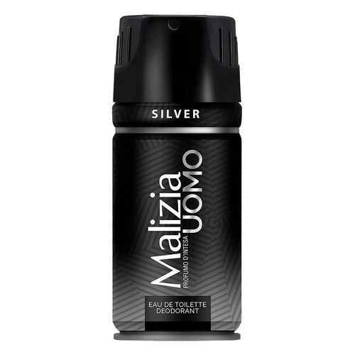 Парфюмированный дезодорант Malizia Uomo EDT Deo Spray Silver, 150 мл