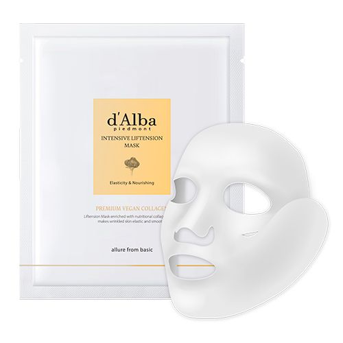 Листовая маска D`ALBA Intensive Liftension Mask повышенной эластичности с коллагеном