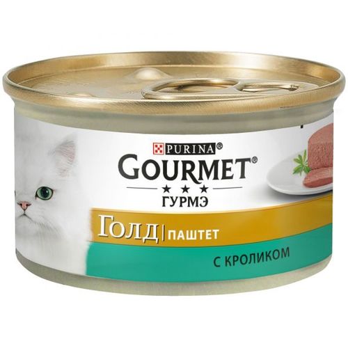 Влажный корм для кошек Gourmet Gold Нежные биточки с кроликом, 85 гр