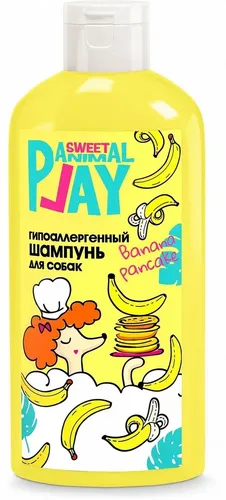 Шампунь для собак и кошек Animal Play Sweet Банановый панкейк гипоаллергенный, 300 мл