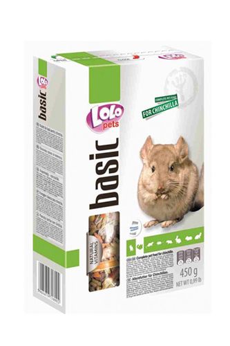 Полнорационный корм Lolo Pets для шиншилл, 500 гр