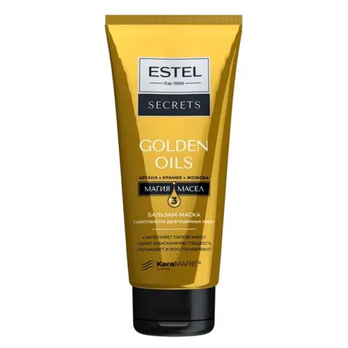 Бальзам-маска Estel Secrets c комплексом драгоценных масел для волос Golden Oils, 200 мл