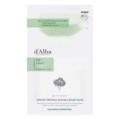 Тканевая маска для лица Успокаивающая D`ALBA White Truffle Double Mask Pack Calming