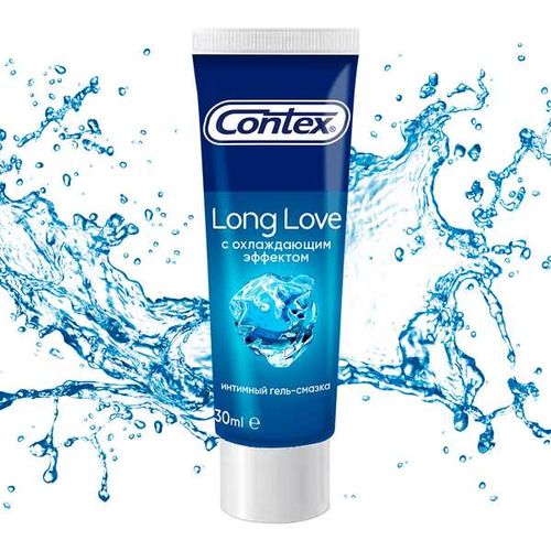 гель-смазка для интимного применения Contex Long Love с охлаждающим эффектом, 30 мл